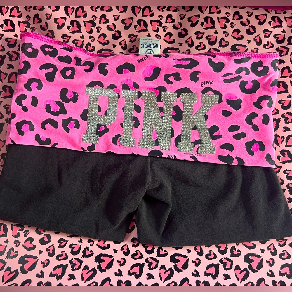 VS Pink Fold Over Shorts